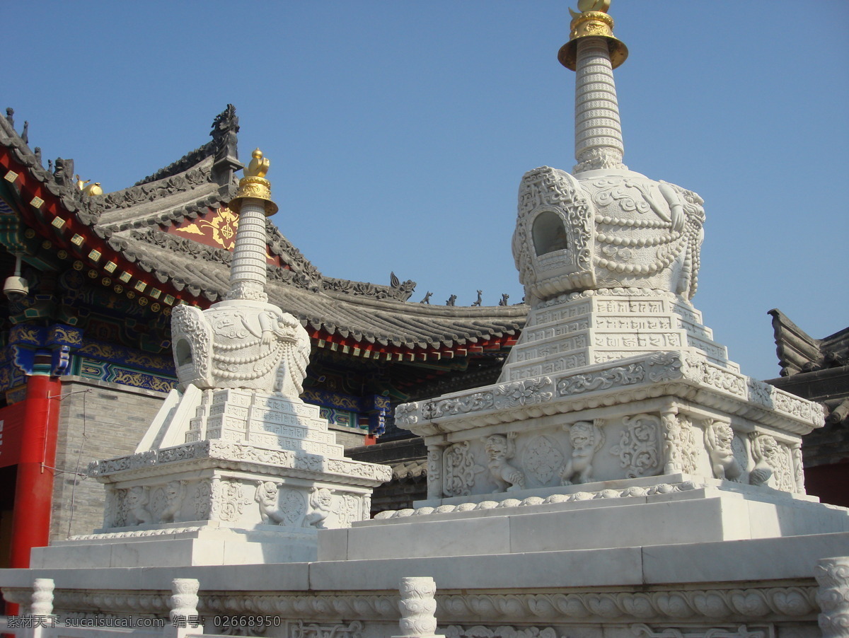 广仁 寺 佛塔 佛教文化 建筑 蓝天 寺院 文化艺术 宗教信仰 广仁寺佛塔 广仁寺