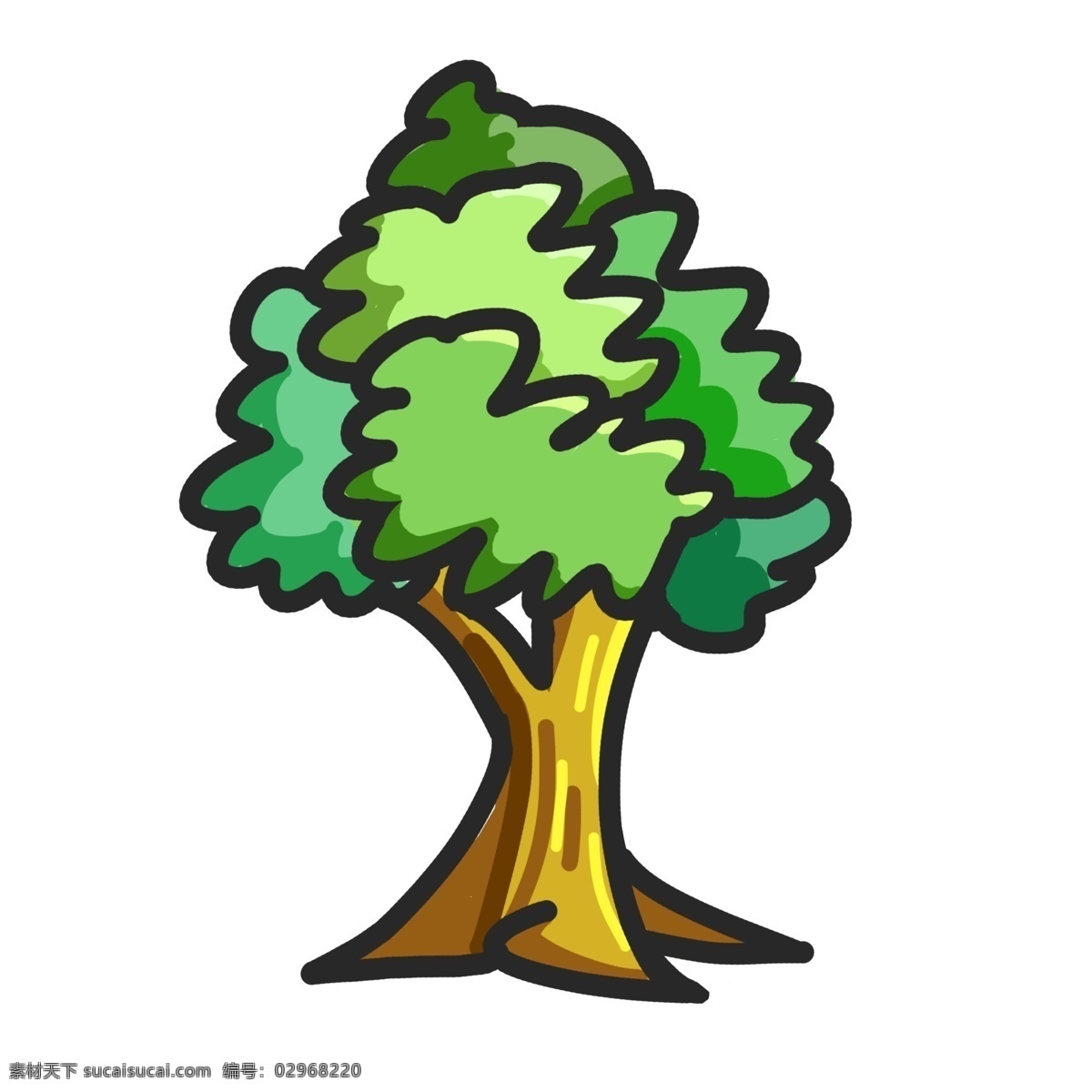 简约 植树节 树木 绿色的树木 简约的树木 大自然植物 植树节树木 大树 绿植 绿色