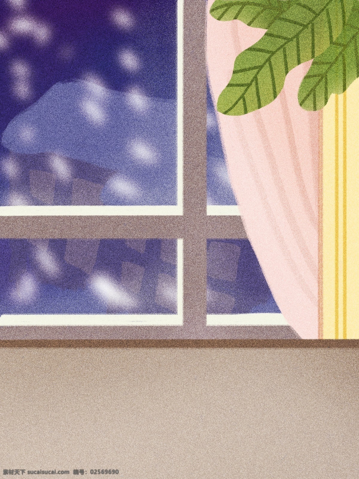 冬季 窗外 下雪 背景 绿叶 窗户 广告背景 背景设计 背景展板 特邀背景 背景展板图 背景图