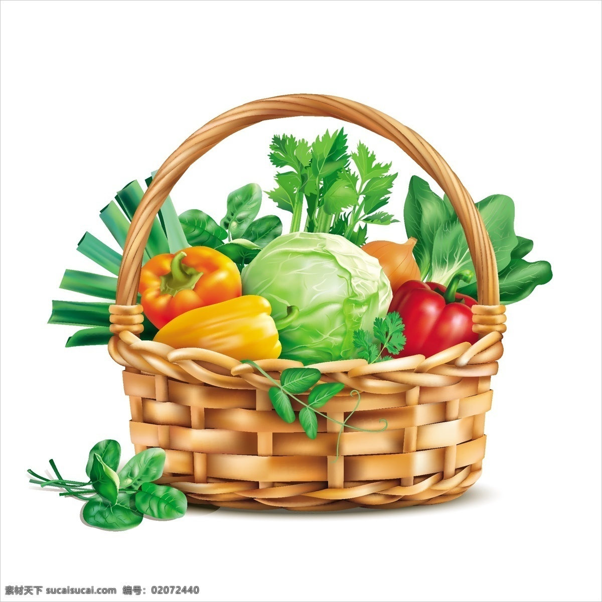 矢量蔬菜篮子 蔬菜 篮子 矢量 绿色 有机 新鲜蔬菜 食品蔬菜水果