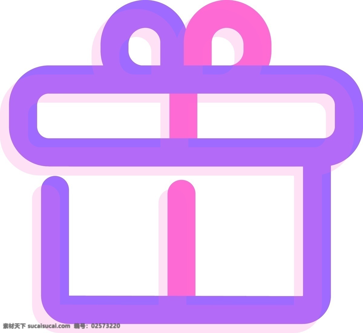 粉 紫色 荧光 礼物 矢量 图标 粉紫色礼物 荧光礼物