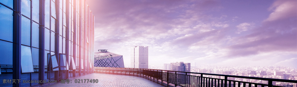 大气 城市 建筑 背景 天空 办公楼 海报 淘宝 banner