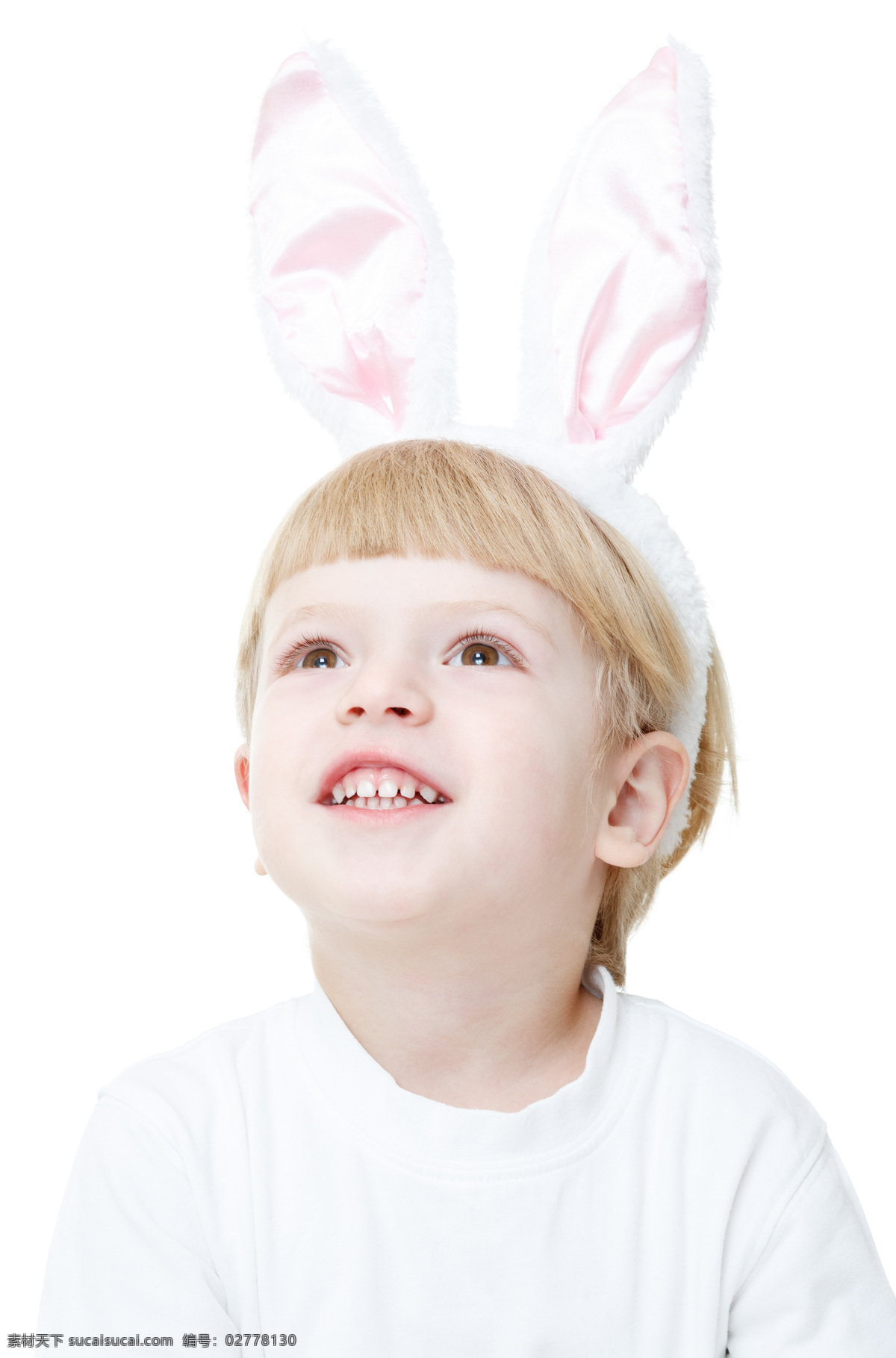 戴 兔子 耳朵 小孩 儿童 人物 儿童摄影 外国人物 儿童图片 人物图片
