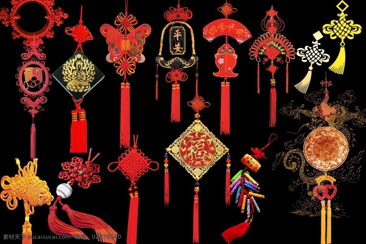传统 中国结 传统中国结 吉祥 中国传统物品 psd源文件
