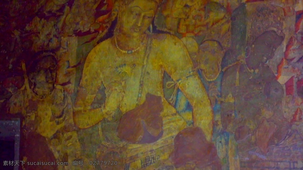 宗教 壁画 视频 宗教视频 西藏视频 壁画视频 壁画建筑 文化视频 实拍视频 视频素材