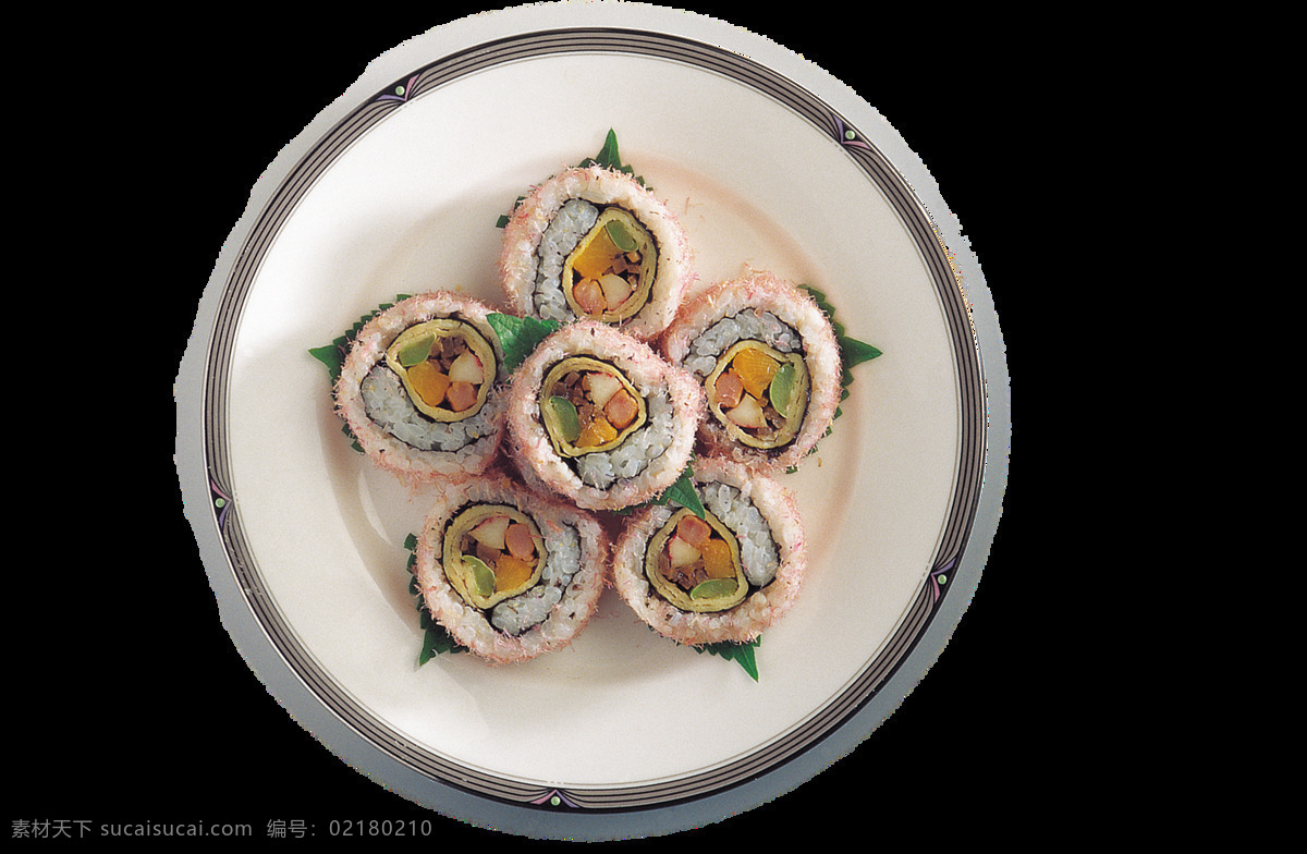 日本 美食 寿司 元素 实物 质感 小清新 瓷碗 png元素 免抠元素 透明元素