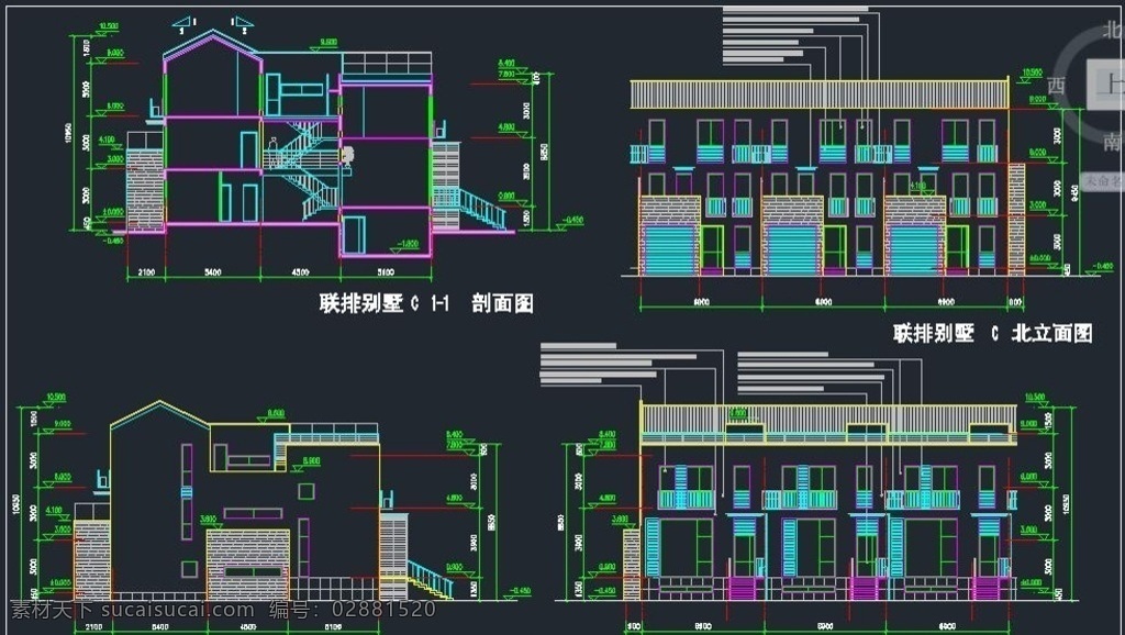 三 层 德 式 小 别墅 方案 别墅效果图 房屋 cad 图纸 建筑 cda 建筑效果图 新农村效果图 民房效果图 cad图纸 效果图 建筑图纸 房屋效果图 环境设计 建筑设计 dwg