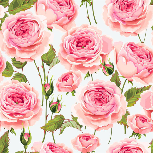 粉色花朵图案 广告 背景 背景素材 素材免费下载 底纹背景 粉色 花朵 绿叶