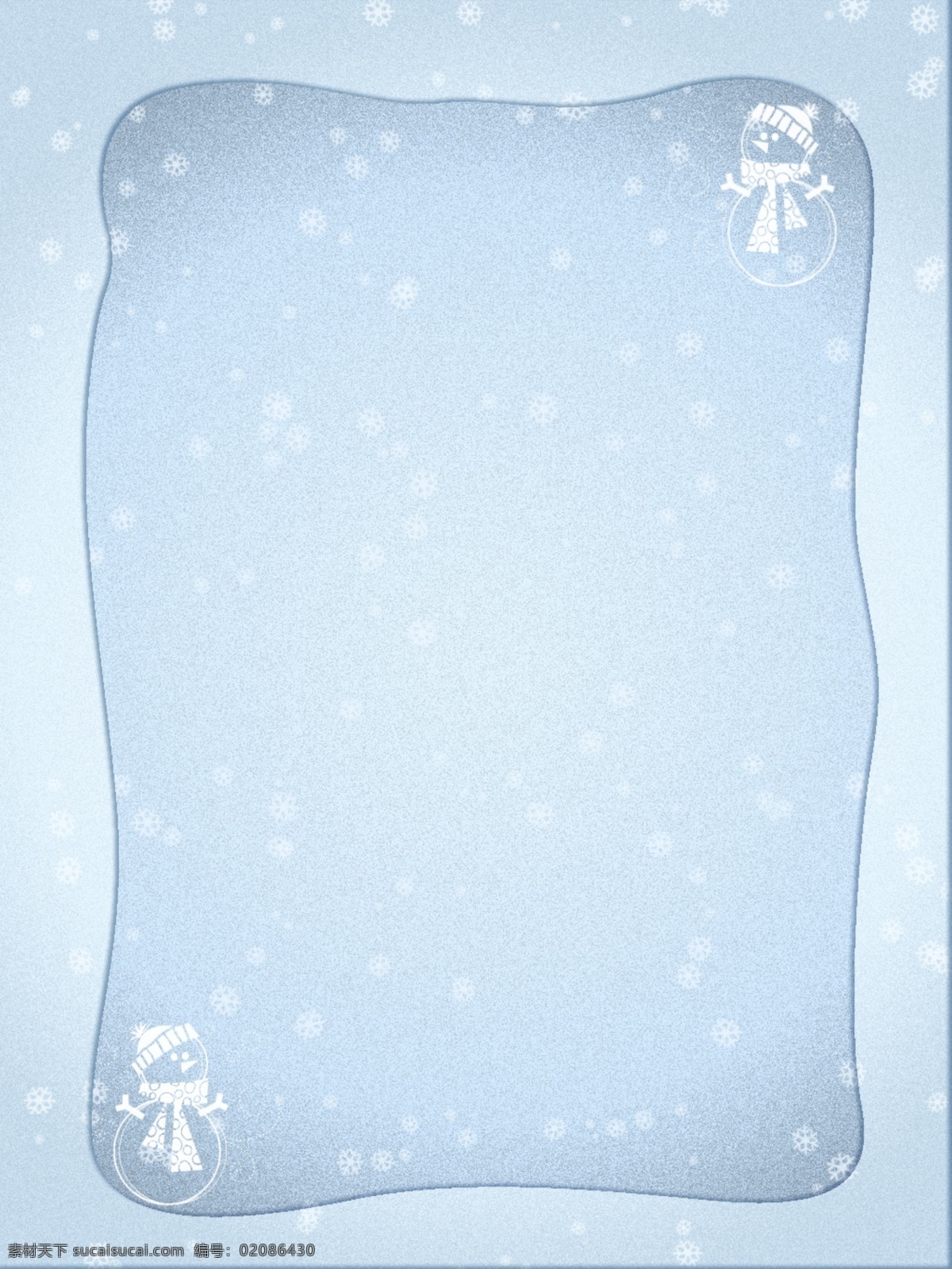 冬季 雪花 雪人 背景 冬季背景 蓝色背景 纹理背景