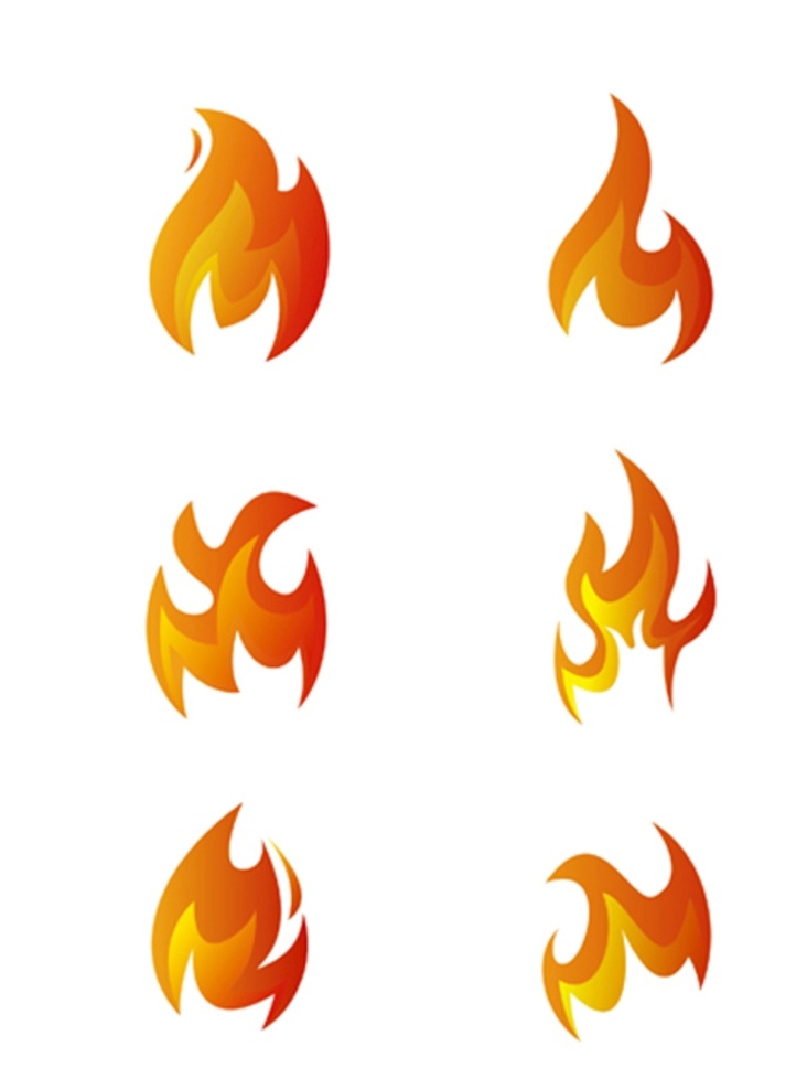 火焰矢量 火图 火苗燃烧 火苗 燃烧的火焰 矢量火势图片 图形图标 标志图标 网页小图标