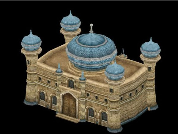 很 q 古代 城堡 模型 3d模型 建筑模型 3d模型素材 其他3d模型