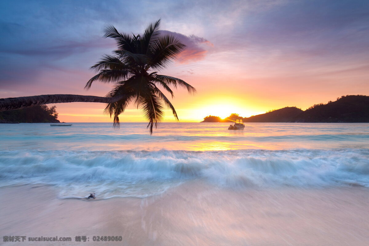 度假海景 海景 度假 度假海边 海边 海滨 黄昏 海边度假 美景 大海 海水 浪花 海潮 潮水 椰子树 树木 热带植物 日落 夕阳 晚霞 余晖 黄昏云 夏日 夏天 假期 假日 旅游 旅游摄影 自然风景