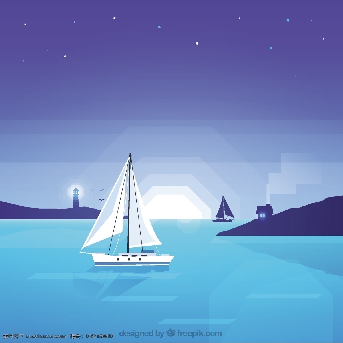 夜晚 海洋 景观 自然 大海 天空 船 航海 晚上 元素 水手 夜空 海军 航行 海上 蓝色