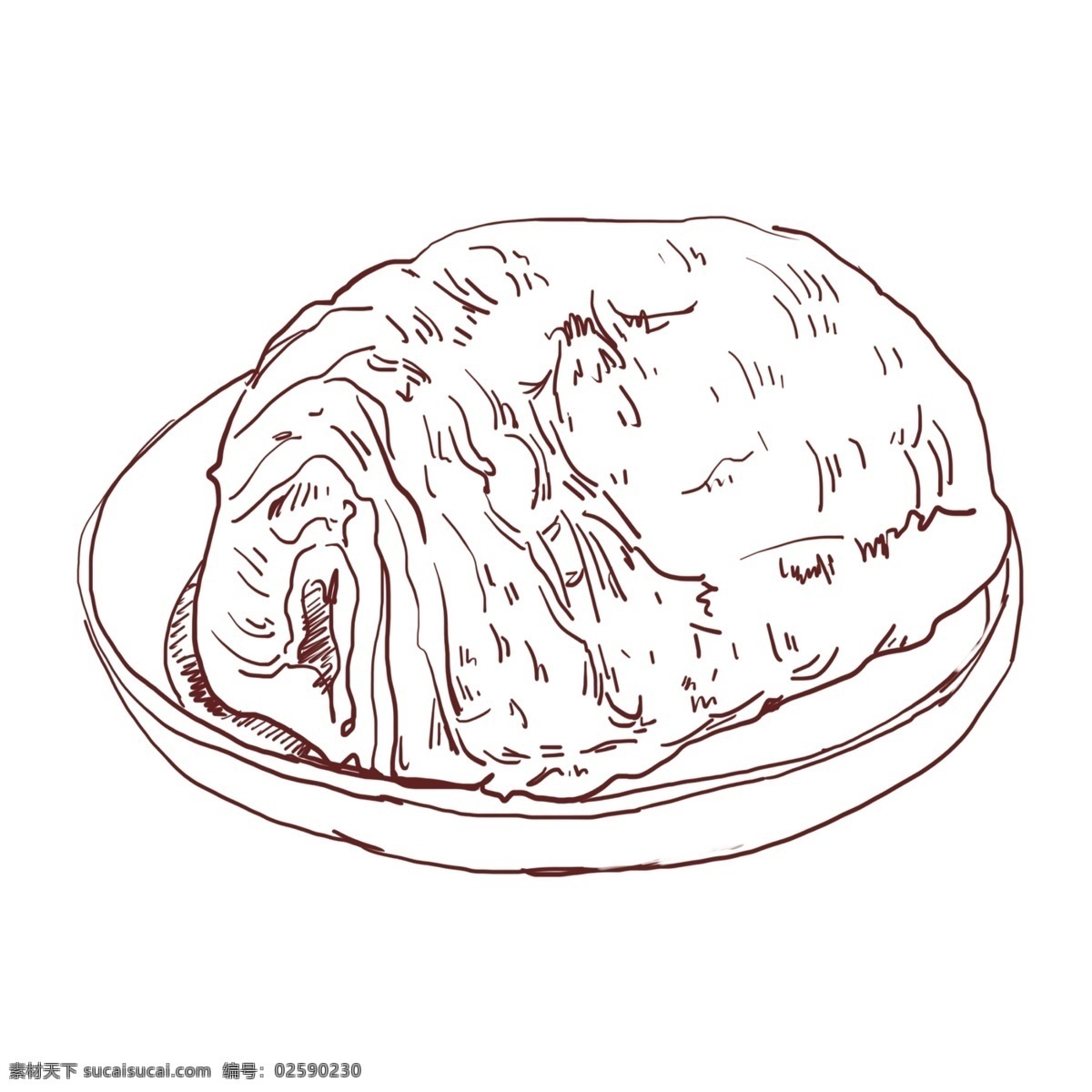线描 手绘 面包 插画 手绘面包插画 线描面包插画 美味的面包 线描食物 线描美食 手绘美食插画