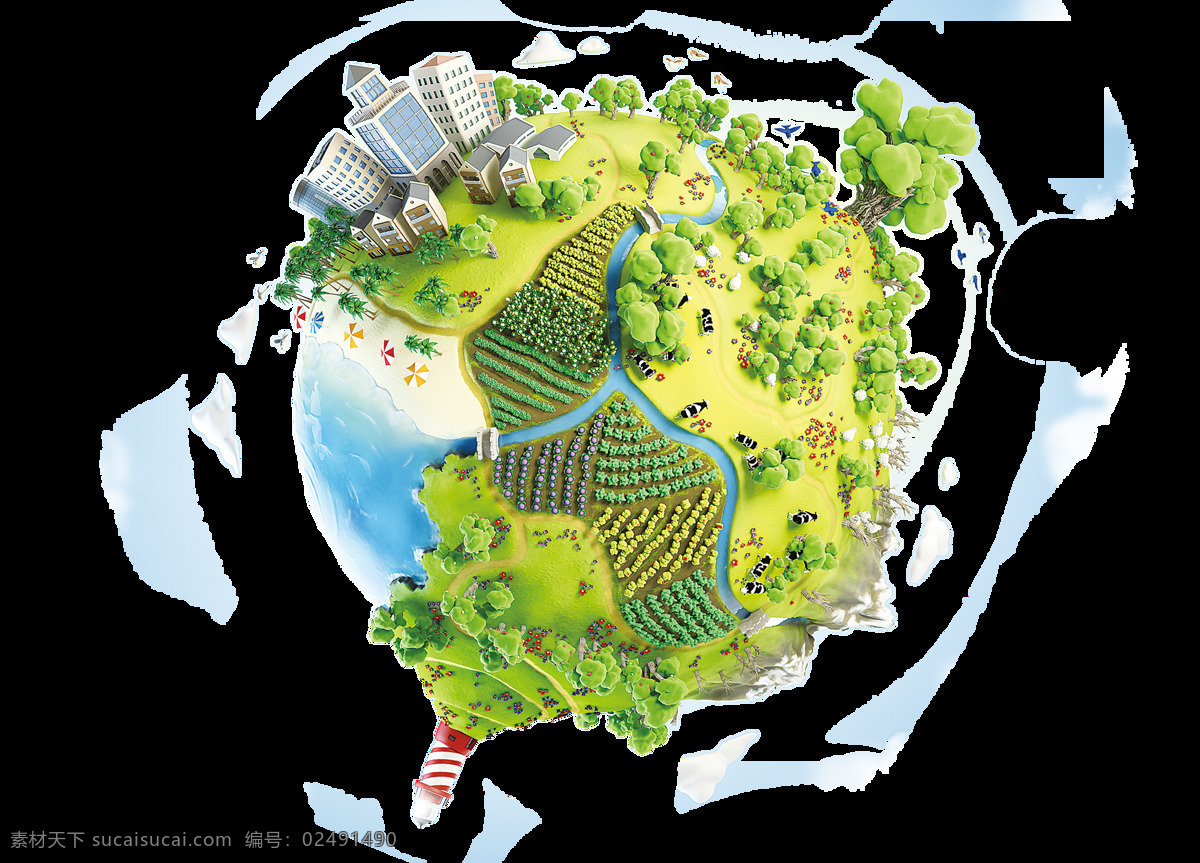 卡通 小 清新 绿色 地球 元素 绿色家园 绿色地球 小清新 保护环境 手绘 保护地球 png元素 免抠元素 透明元素