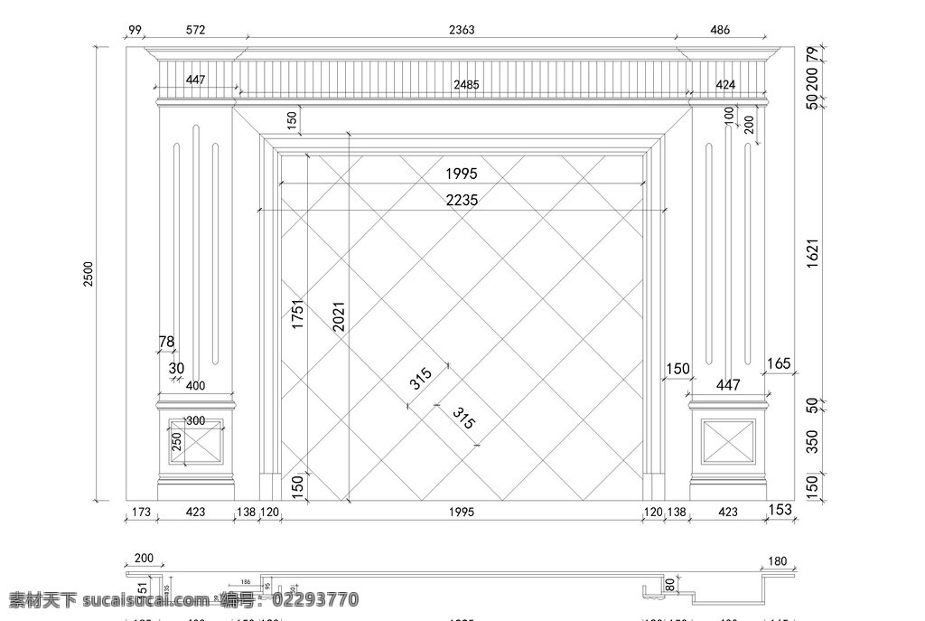 背景墙 cad 石材背景墙 背景cad 背景雕刻 cad图 环境设计 其他设计 dwg