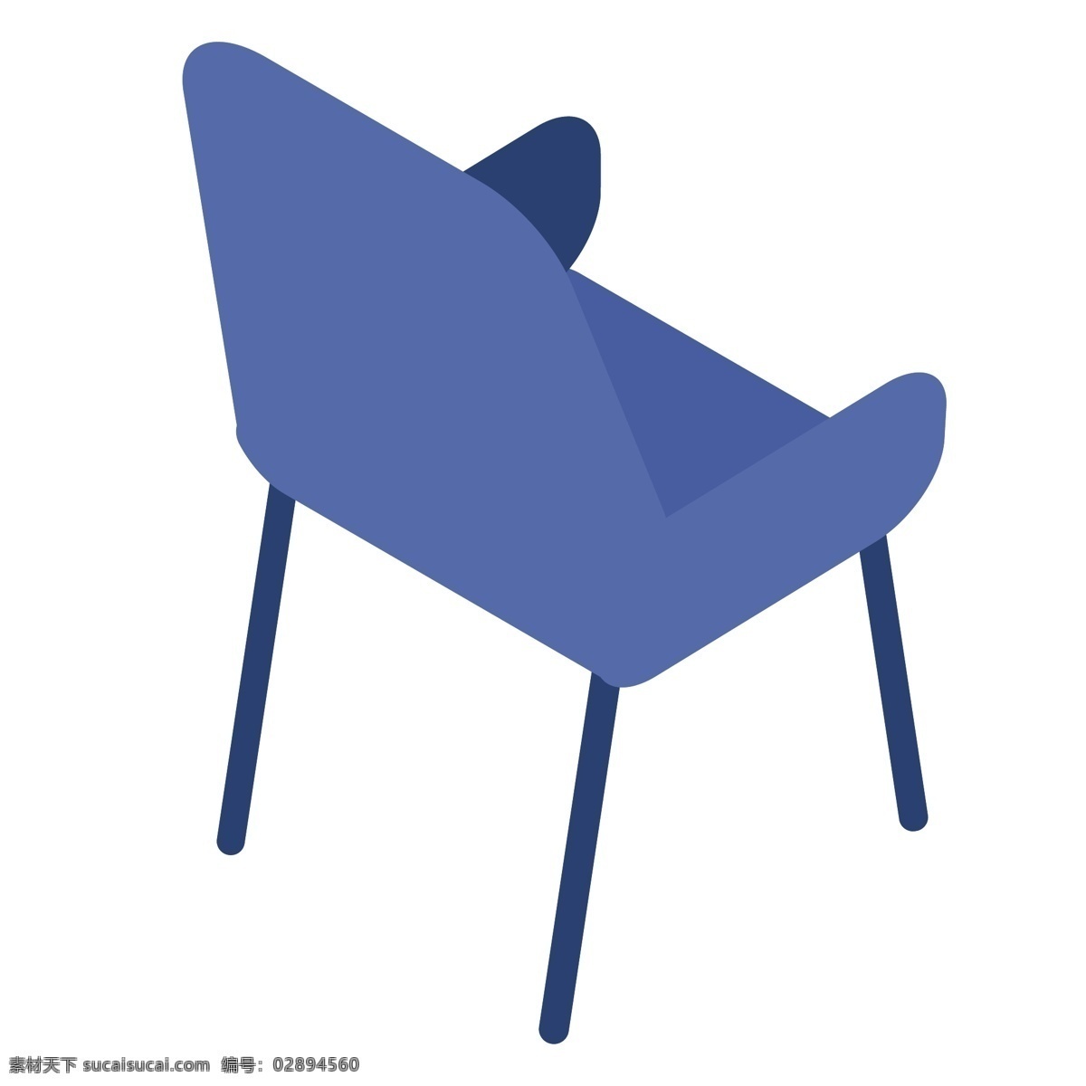 紫色 创意 沙发 座椅 元素 卡通插画 座位 支撑 扁平化 矢量图