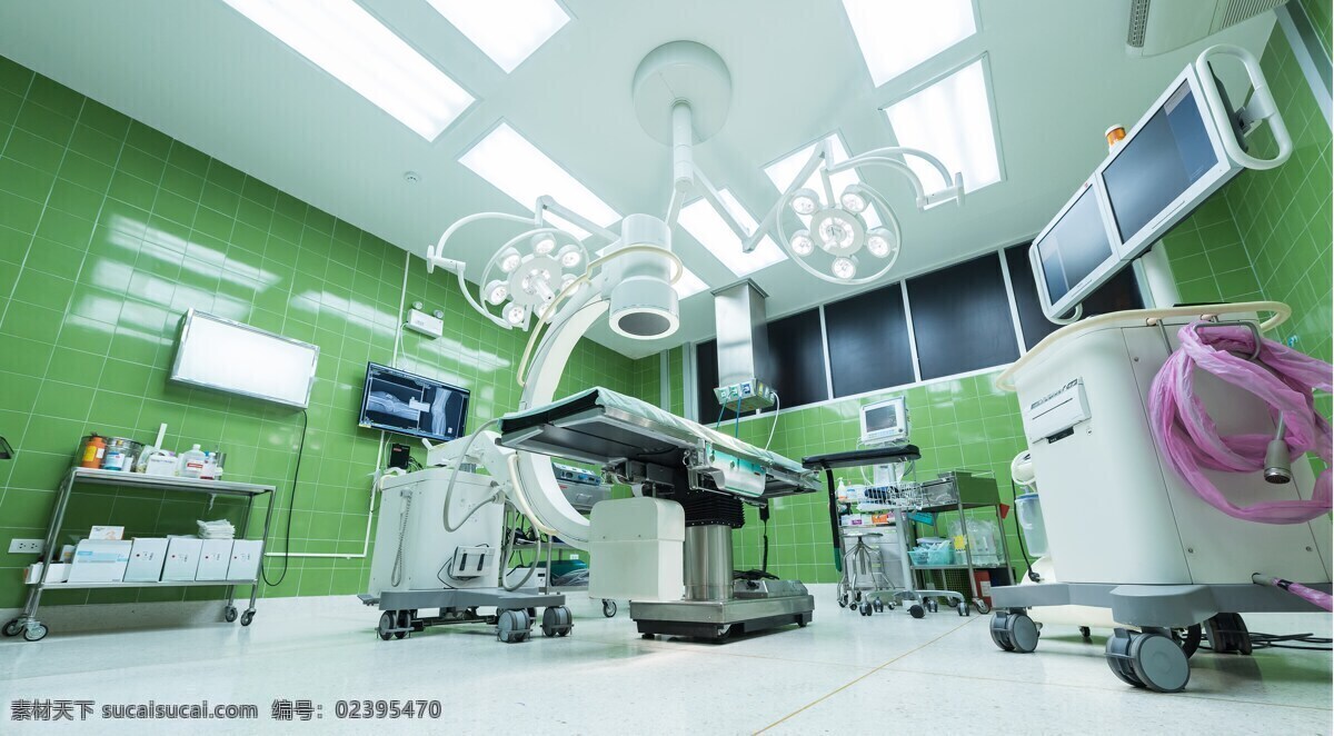 泰国手术室 东南亚医院 干净 医院内手术 绿色的手术 旅游摄影 国外旅游