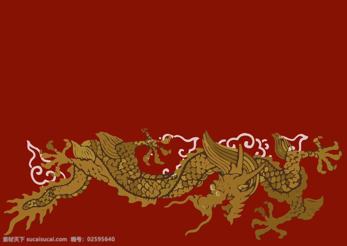 龍免费下载 龍 中國龍 龍形紋 金龍 底纹边框