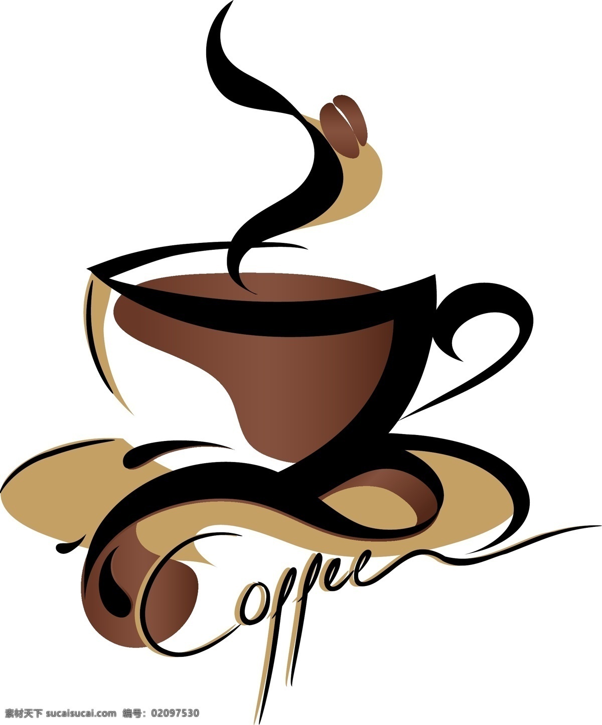 咖啡 图标 标志设计 标志 咖啡标志 咖啡杯 咖啡图标 矢量图标 杯子 卡通图案 矢量素材 餐饮 饮料 底纹背景 底纹边框 白色