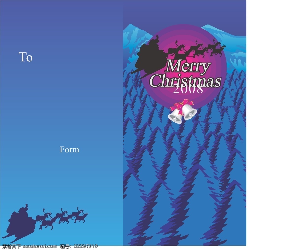 圣诞节 贺卡 christmas merry 节庆 节日 节日矢量素材 蓝色 鹿 圣诞节矢量图 新年 矢量图 节日素材 2015 元旦 春节 元宵