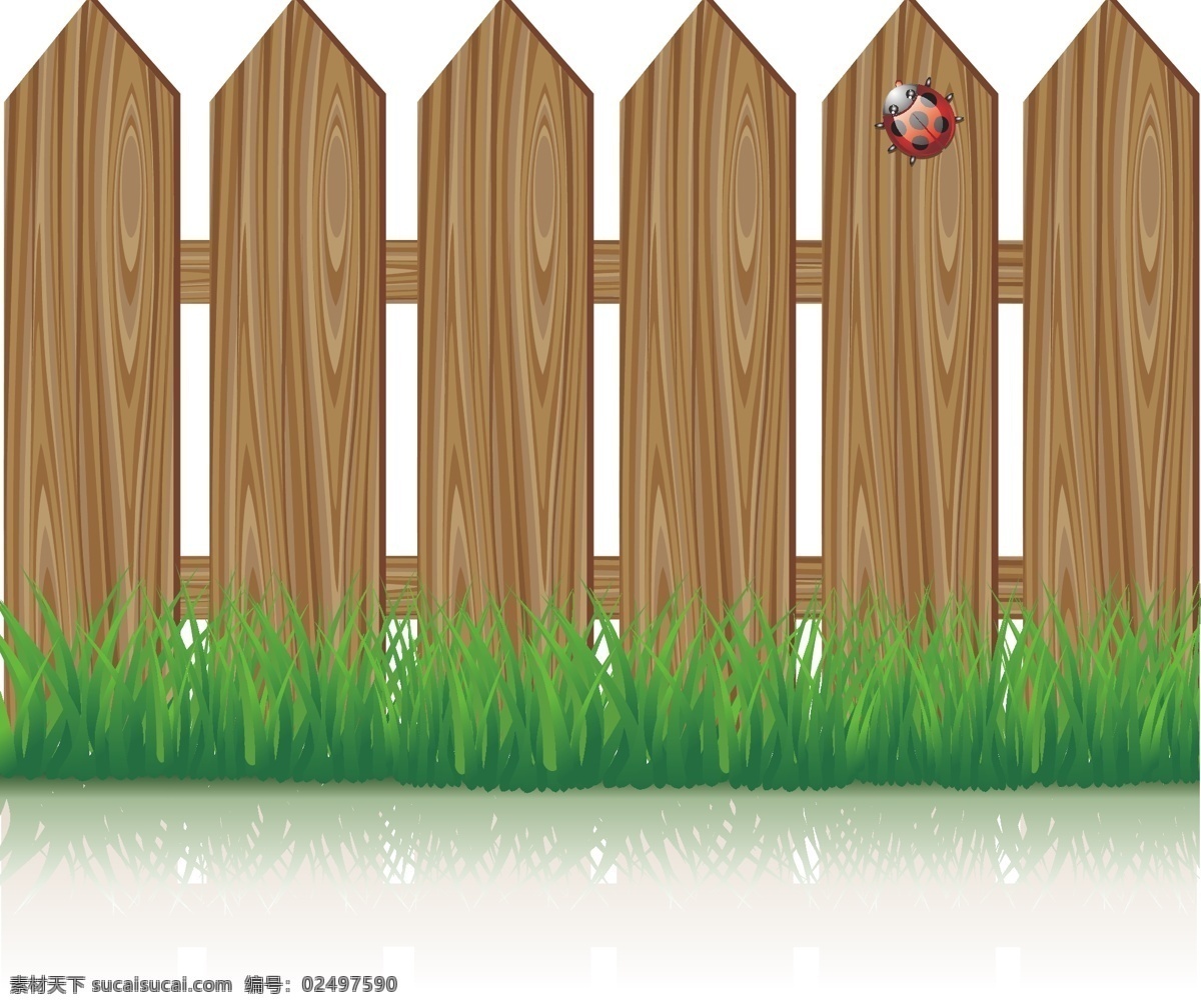 木头 围栏 田园 乡村 风格 木头纹理 木头围栏 乡村风格 矢量素材 一般素材系列 底纹边框 其他素材