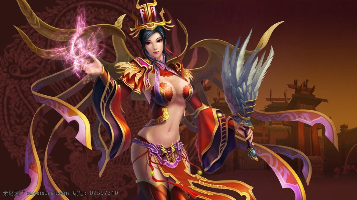 游戏美女 游戏 真三国无双 女诸葛亮 美女 性感 女人 cg美女 女性 动漫人物 动漫动画