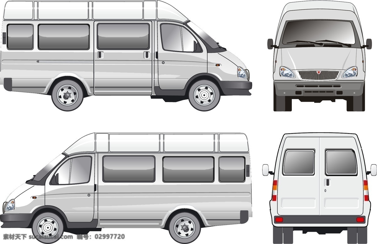 商用车 矢量 汽车 矢量图 其他矢量图