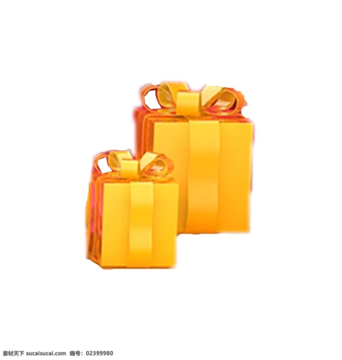 礼物盒盒子 金黄色 鲜艳 靓丽