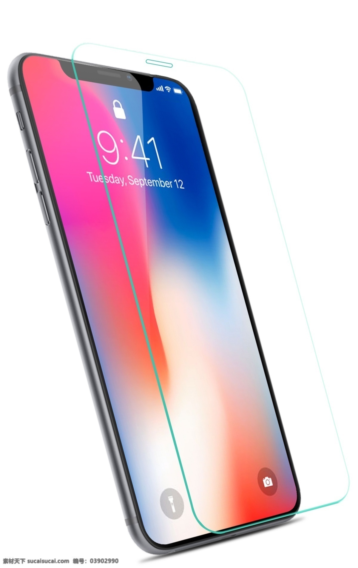 钢化膜 手机 苹果手机 透明 膜 精修图 分层