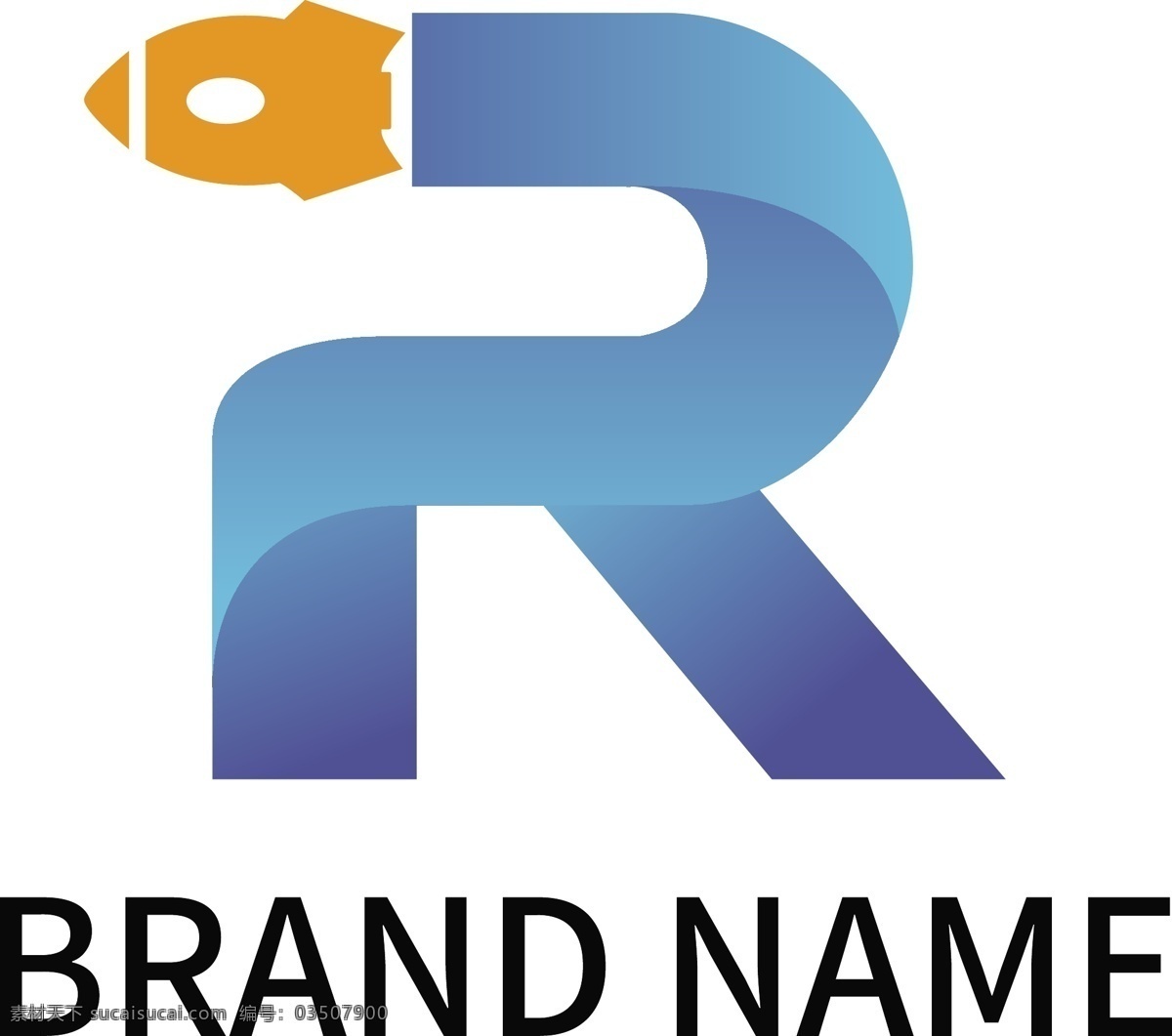 创意 r 字母 logo r标 logo设计 字母r