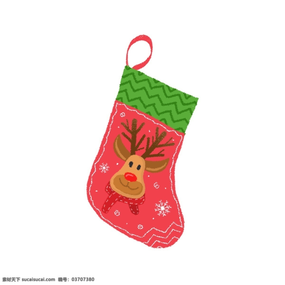 原创 手绘 风 圣诞 麋鹿 手套 袜子 挂件 圣诞节 手绘风 圣诞麋鹿