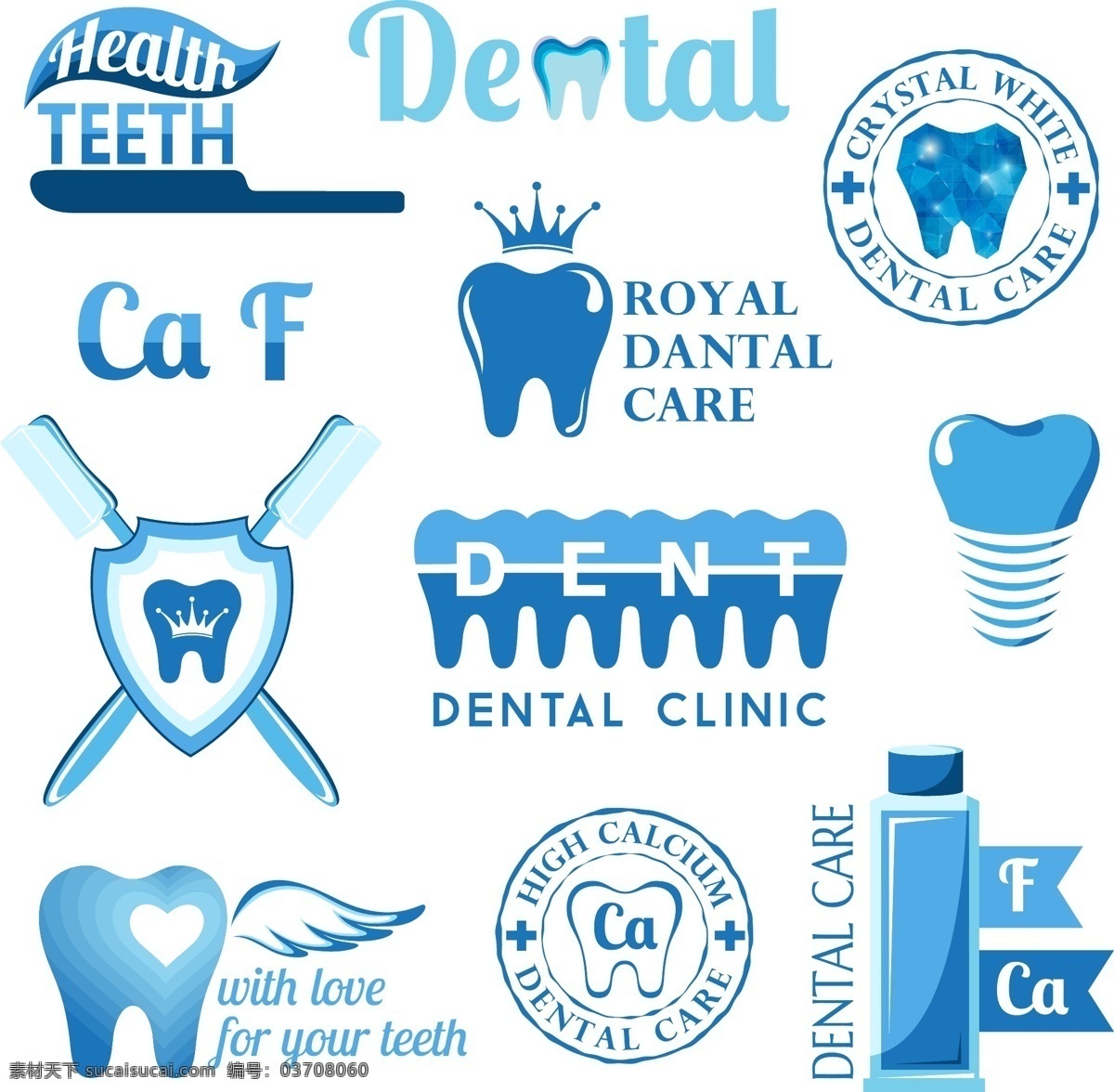 保护 牙齿 牙科 治疗 医疗 图标 元素 机构 健康 牙刷 卡通 牙医 医院 蓝色 简约 时尚 矢量