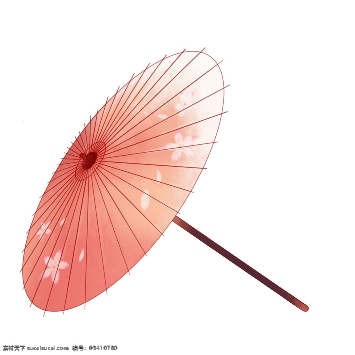 中国 风 鲜花 雨伞 插画 中国风雨伞 漂亮的雨伞 时尚的雨伞 木柄雨伞 复古雨伞 鲜花雨伞 雨伞装饰