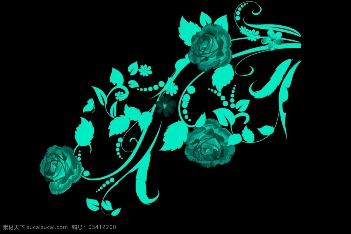 简单的花纹 简单的 花纹 花朵 高贵 黑色