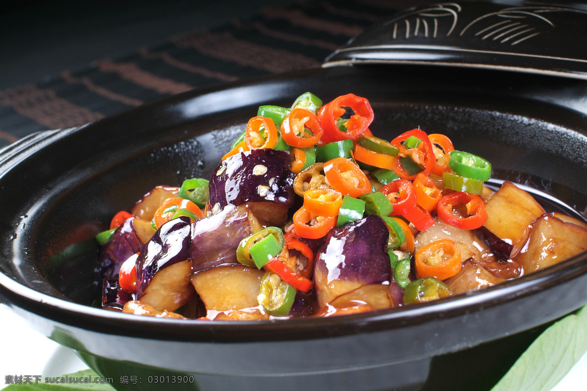 美 极 茄子 煲 美极茄子煲 中国传统美食 家常菜 小吃 美食素材 餐饮美食 食物原料