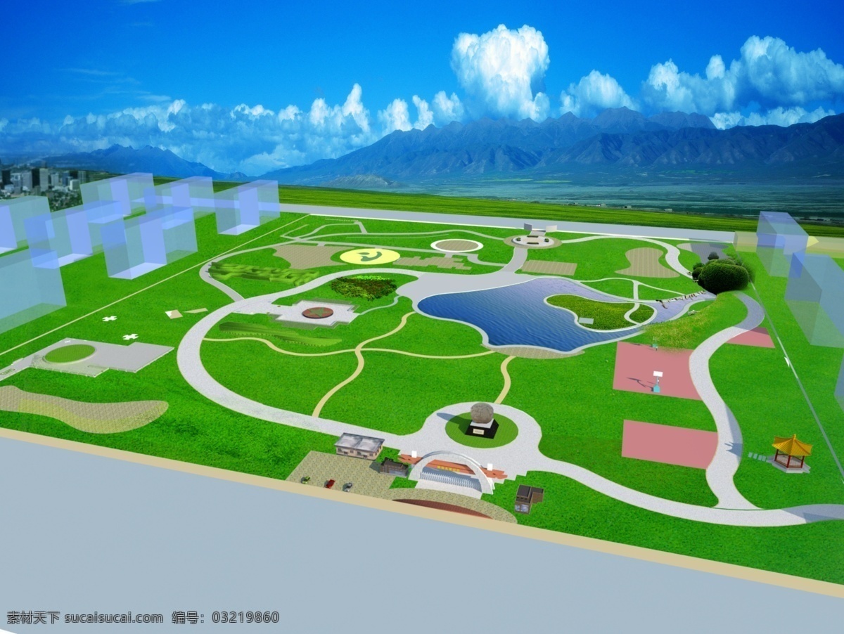 儿童 公园 草丛 环境设计 建筑设计 鸟瞰 源文件 儿童公园 建筑鸟瞰 家居装饰素材