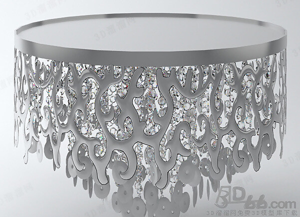 3d 水晶 吊灯 模型 max9 灯具 客厅 欧式 水晶灯 水晶吊灯 无贴图 锥