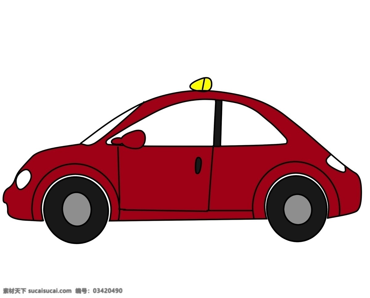 红色 出租车 交通工具 汽车 打表 红色出租车 出租车插图 小汽车 红色小汽车 红色车