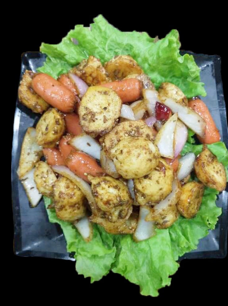 烤肠鱼丸合盘 烤肉 鱼丸 烤肠 合盘 烧烤 菜单菜谱
