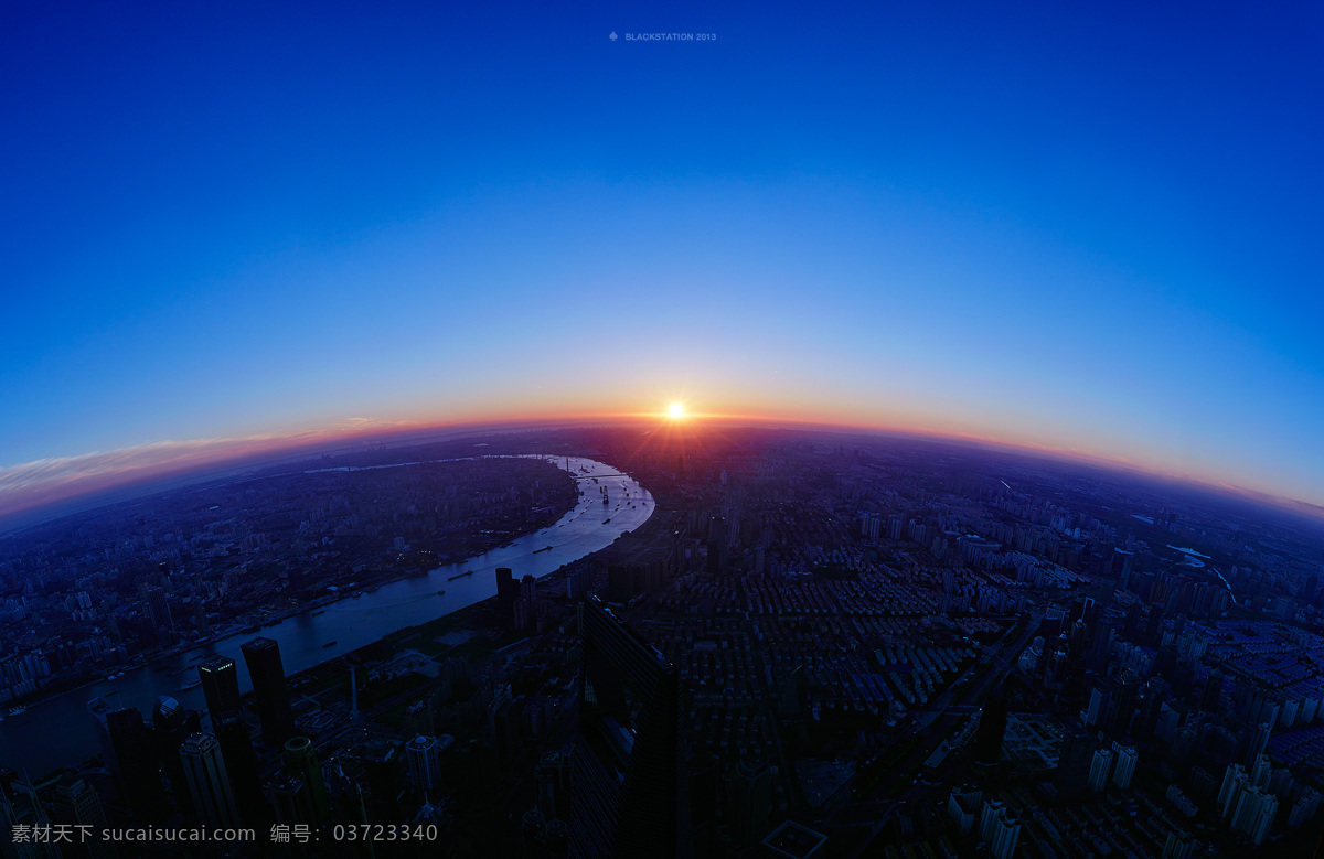 上海早晨 上海 日出 桌面 弧 国内旅游 旅游摄影