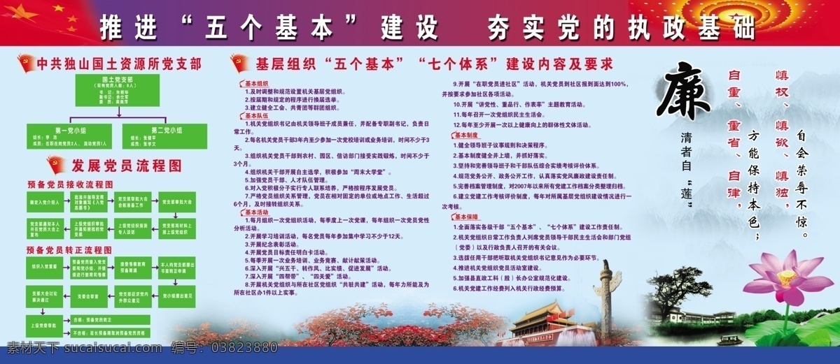 推进 五 基本建设 五个基本建设 党的执政基础 国土宣传栏 七个体系 廉政 分层