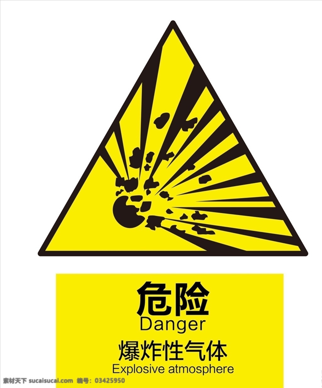 爆炸性气体 当心爆炸 小心爆炸 爆炸物 爆炸品 放射源 放射标志 放射物