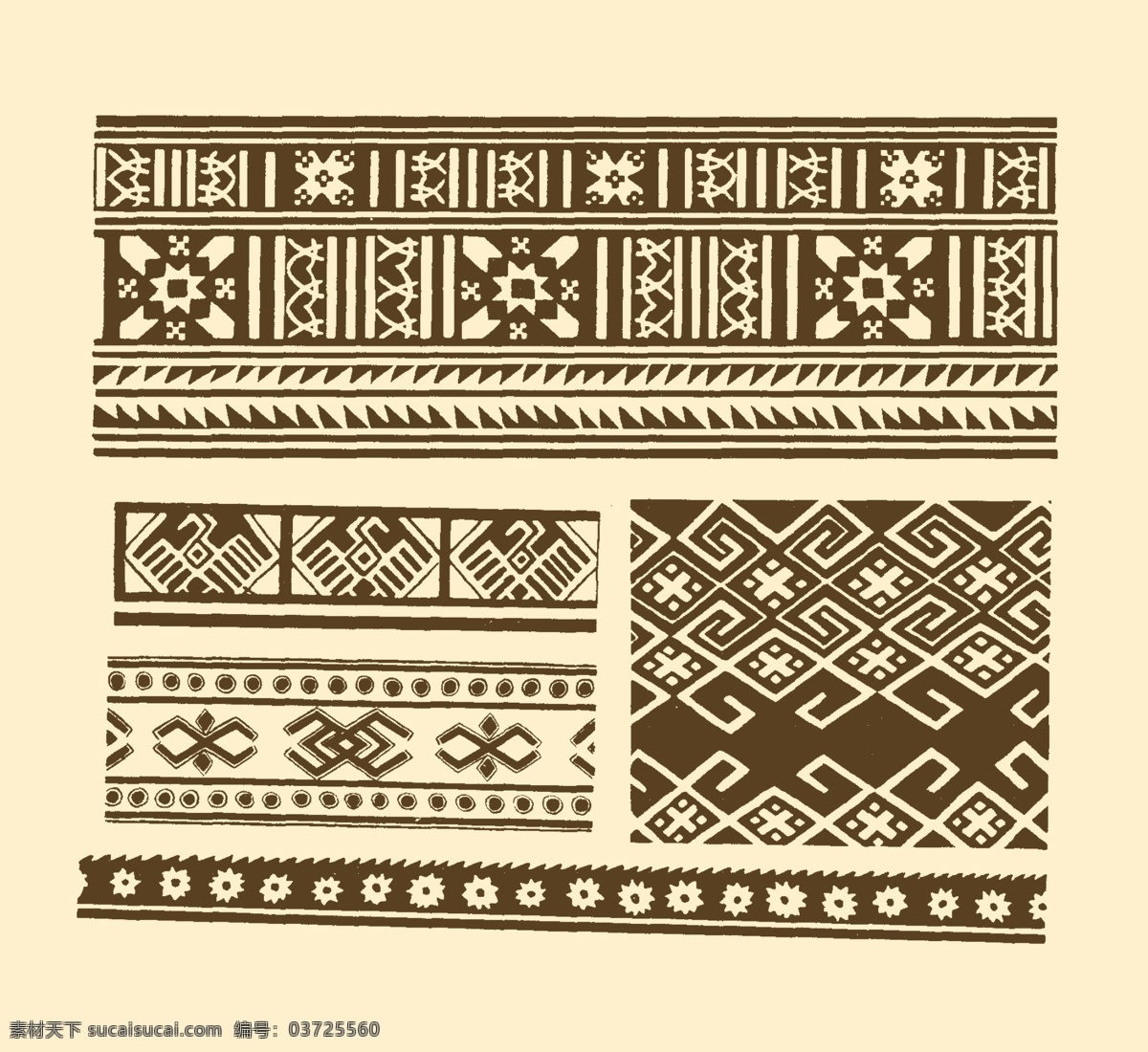 瑶族织花图案 广西 少数民族 图案 纹样 花纹 花边 分层 源文件