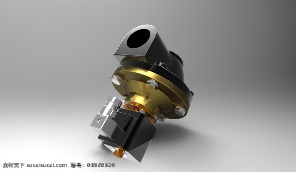 电磁阀 机械设计 3d模型素材 电器模型