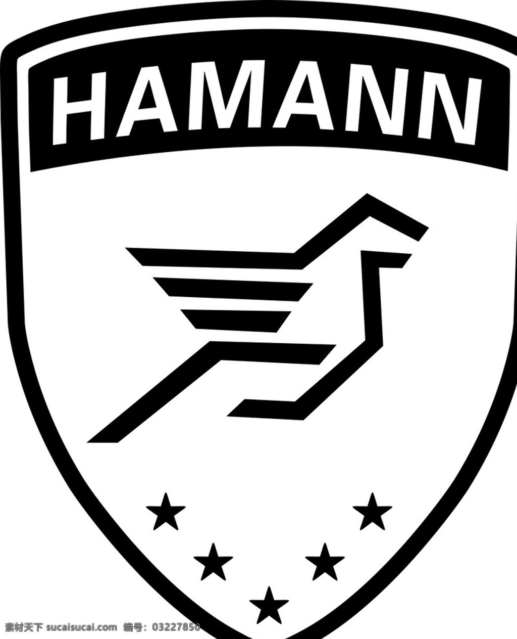 hamann 哈曼 德国 改装车 汽车 小标 标志图标 企业 logo 标志