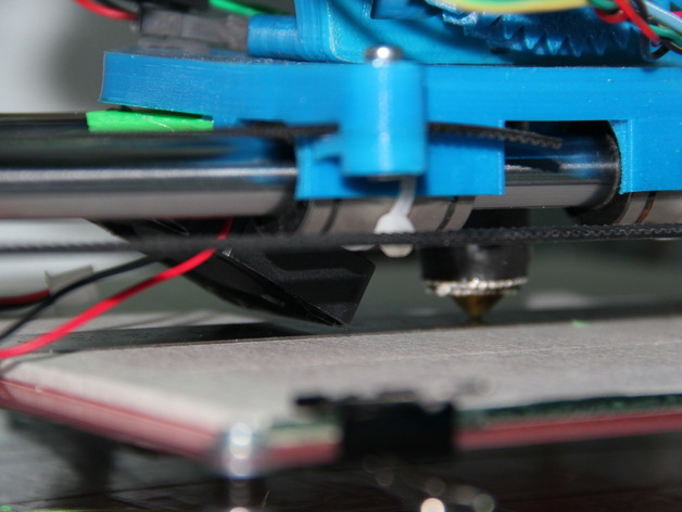简单的风扇架 3d打印模型 3d 打印 模型 风扇 hotend mendel90 stl 灰色