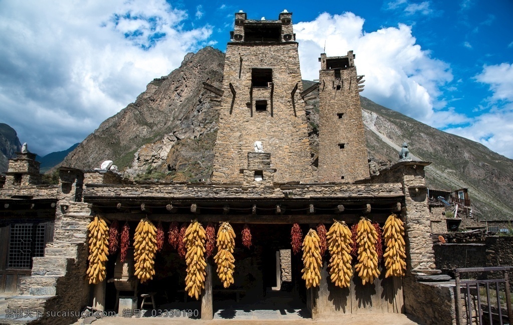 姚坪羌寨 理县 桃坪乡 桃坪羌寨 碉楼民居 建筑艺术 东方古堡 旅游摄影 国内旅游