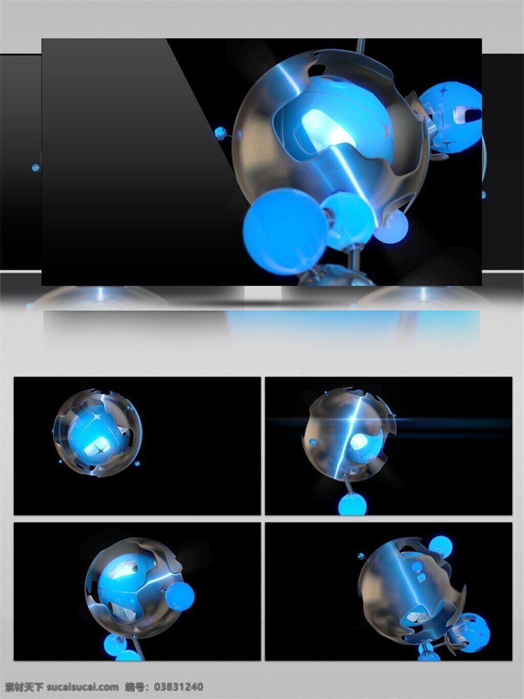 蓝色 星空 卫星 高清 视频 3d视频素材 酒吧舞台 气泡 太空 特效 光 晚会舞台背景 渲染灯光 宇宙