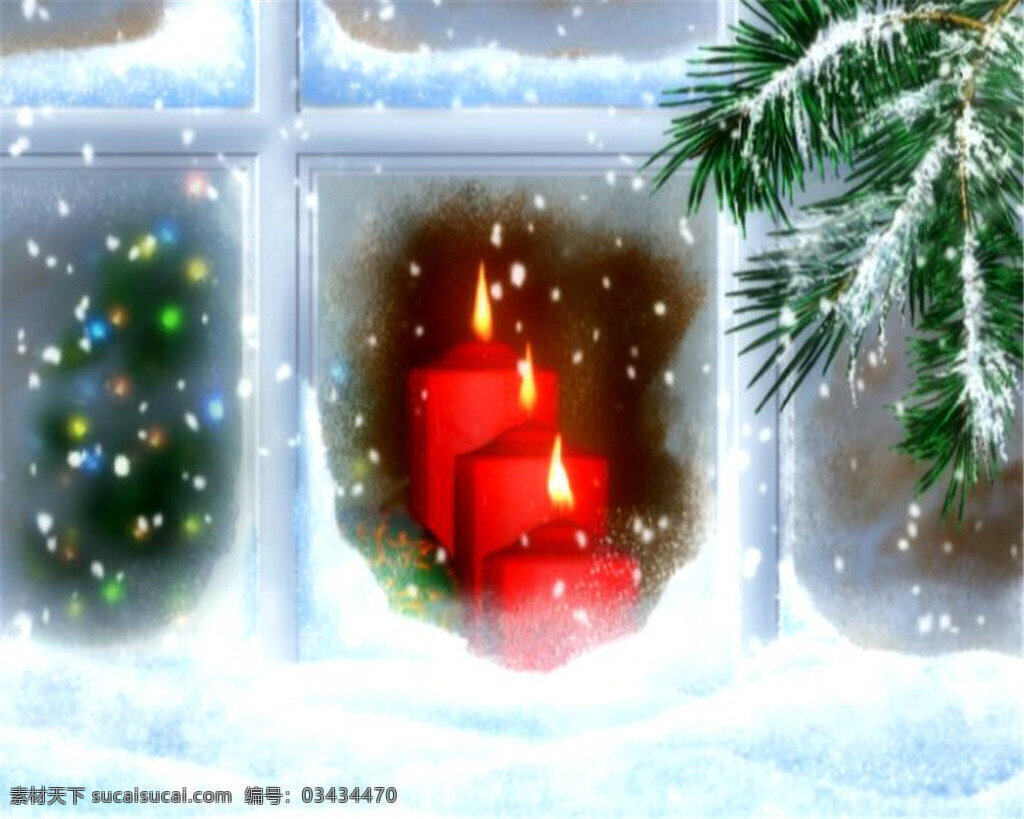 温暖 圣诞 雪景 动态 视频 浪漫 节日 庆祝 动画